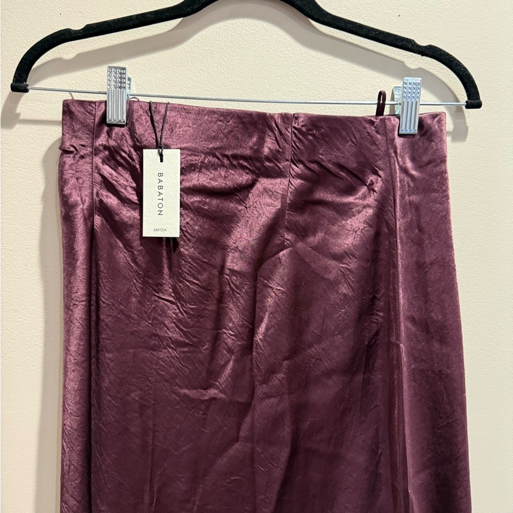 Babaton Satin Maxi Skirt in Cardamon Size 8 - Picture 2 of 7